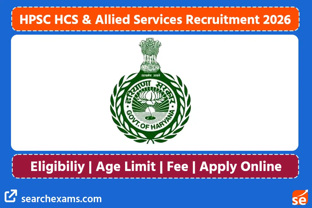 HPSC HCS Recruitment 2026 - Apply Online for 102 Posts